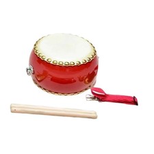 Wooden Hand Drum Set Musical Instrument Taiko Party Favor Chinese Waist Drum for