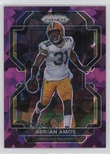 2021 Panini Prizm Purple Ice Prizm 122/225 Adrian Amos #143 17ok