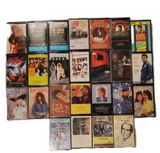Lot Of 25 Vintage Cassette Tapes Mixed R B Country Pop Christian Elvis Buffett