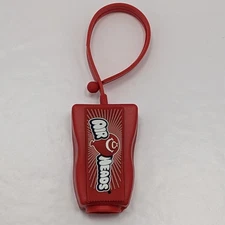 Red Airheads Hand Sanitizer Holder 1 oz Kids Cute Smiley Keychain