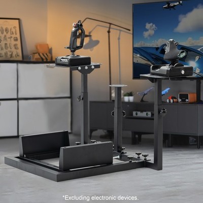 Marada Flight Simulator Stand Adjustable Square Tube Fit Logitech Thrustmaster