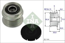 Schaeffler INA Generatorfreilauf 535 0004 10 für AUDI VW PASSAT A4 C5 3B2 AFN B5
