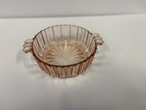 Fortune Pink Depression Glass Candy Dish, No Lid, by Anchor Hocking
