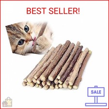 10 PCS Catnip Sticks Organic Cat Chew Toys Natural Plant Matatabi Silvervine Che