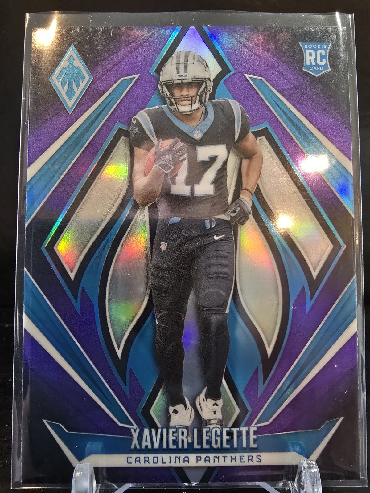 2024 Phoenix Xavier Legette Purple #249 RC Rookie Card - Carolina Panthers
