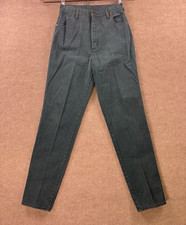 Wrangler VTG 80s Women's Jeans Dark Olive Wash 13/14 actual 30x34. Made in USA