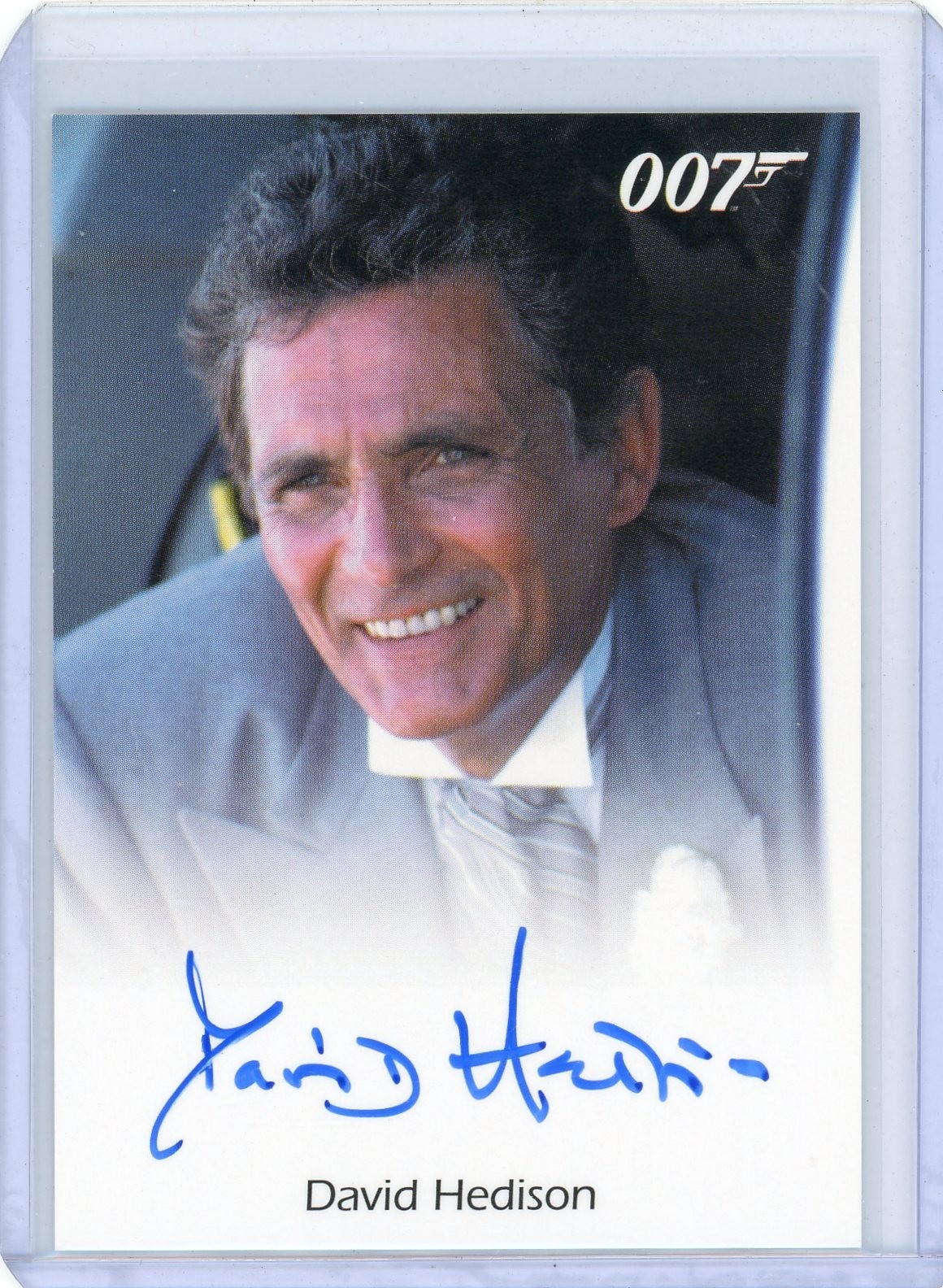 DAVID HEDISON 2015 RITTENHOUSE JAMES BOND ARCHIVES Autograph AUTO CARD