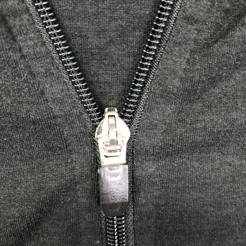 Chaqueta deportiva con capucha Serene Tangerine para mujer mediana negra cremallera completa agujeros para el pulgar Foto 4 de 4