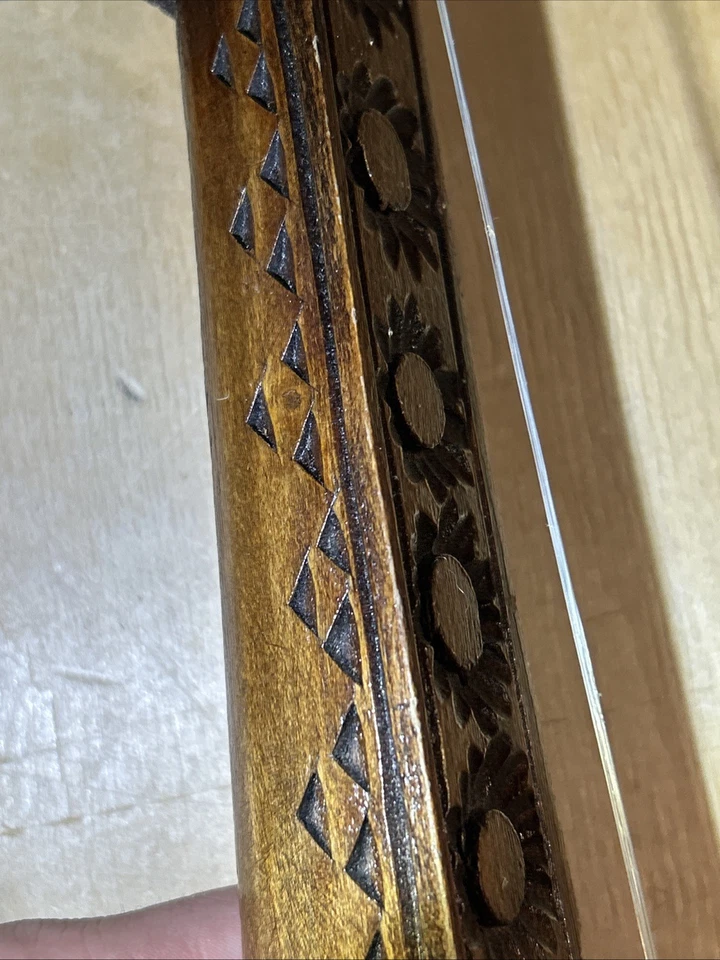 VTG Lahuta Albanian Gusle Lahutë Hand Carved Goat Folk Musical Instrument RARE - Image 4 of 4