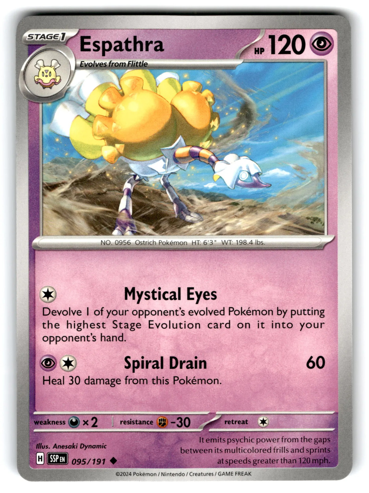 2024 Pokemon Espathra #95/191