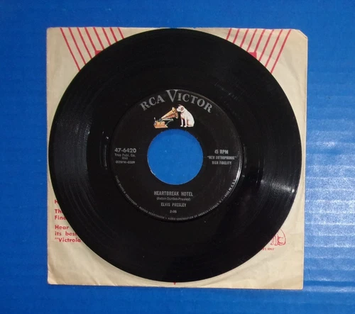 ELVIS PRESLEY - Heartbreak Hotel / I Was The One (47-6420) 1956 First Pressing!