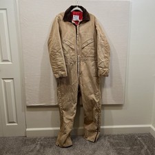 WALLS Zero-Zone Insulated Canvas Coveralls Mens L 42-44 29  Inseam USA Made