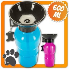 Hunde Trinkflasche mit integriertem Napf Reise Wasserflasche für Hunde Trinknapf