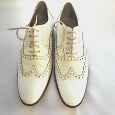 Versace Shoes Mens 8 White Brogues Certificate Of Authenticity Bag Box