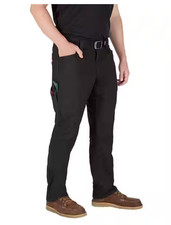 Milwaukee Men's 36 in. x 32 in. Black Cotton/Polyester Work Pants with 7 Pockets