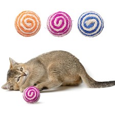 3Pcs Mouse Shaped Bite Resistant Catnip Cat Chew Playing Colorful 4.3 x 4.3cm