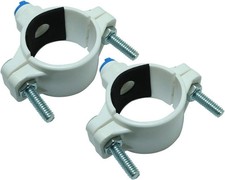 2pcs Drain Saddle Valve Clamp with 1/4" Quick Connect For RO System Water Filter