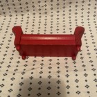 Vintage 1930s Strombecker Dollhouse Furniture 8 Piece Red Living Room Set — photo 4