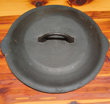 htf split handle lid, hand marked 8, with raised marking