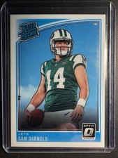 Sam Darnold 2018 Donruss Optic Rated Rookie Card Jets Seattle Seahawks. rookie card picture