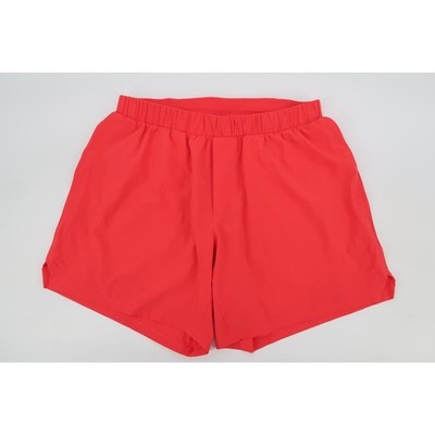 lululemon Mile Maker Ripstop Lined Shorts 6'' Mens Medium Red Ripstop LM7BL0S