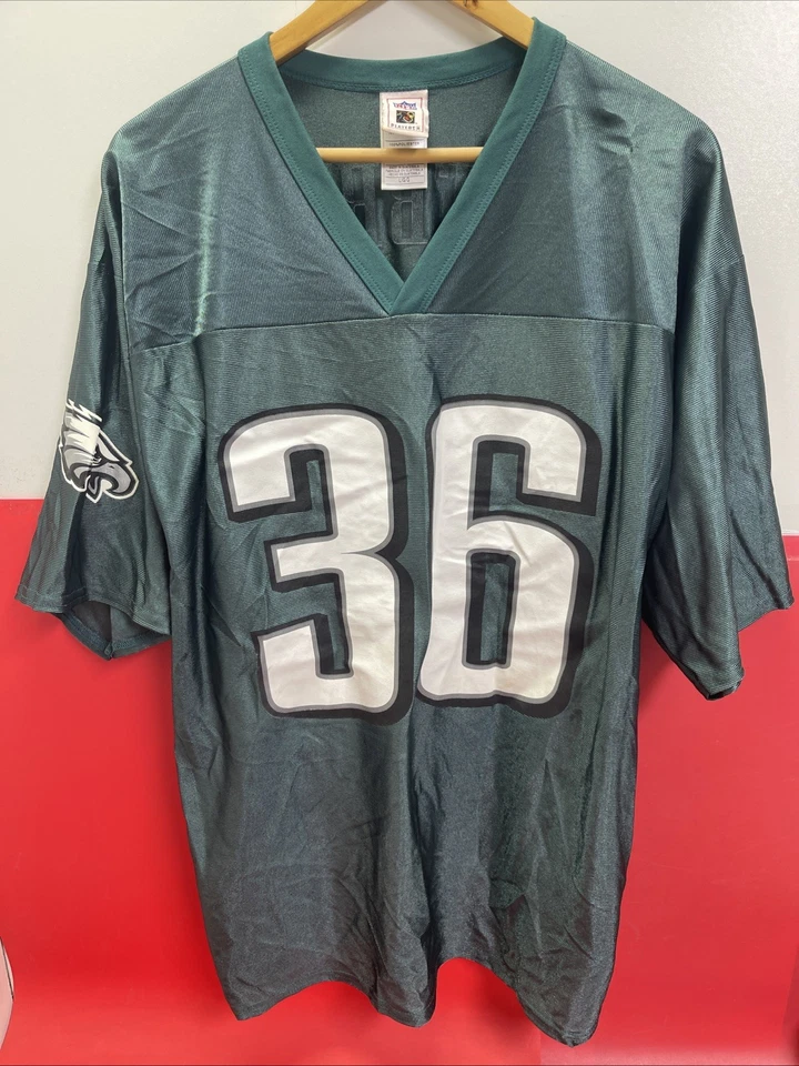 Camiseta deportiva de fútbol americano vintage Philadelphia Eagles Brian Westbrook Reebok NFL talla L Foto 4 de 4