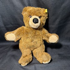 12 STEIFF TEDDY BEAR 021701 Brown Plush Stuffed Animal Doll Made In Germany
