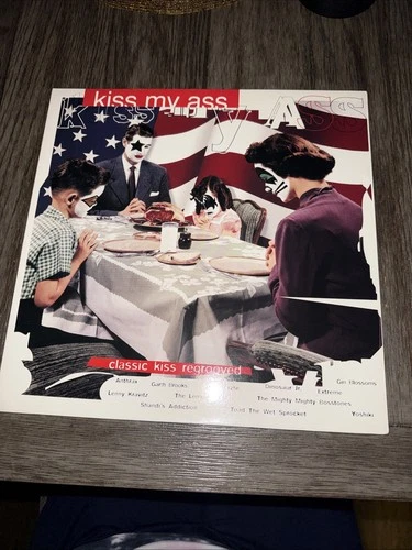Kiss My Ass "Classic Kiss Regrooved" Red Vinyl Exclusive 1994 Various Artists