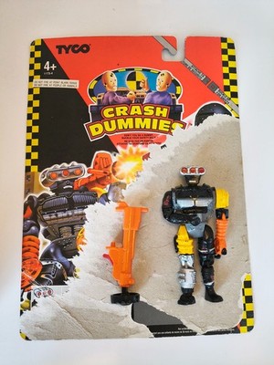 1992 TYCO CRASH DUMMIES FIGUR - JACK HAMMER - 100% KOMPLETT + BACKING CARD