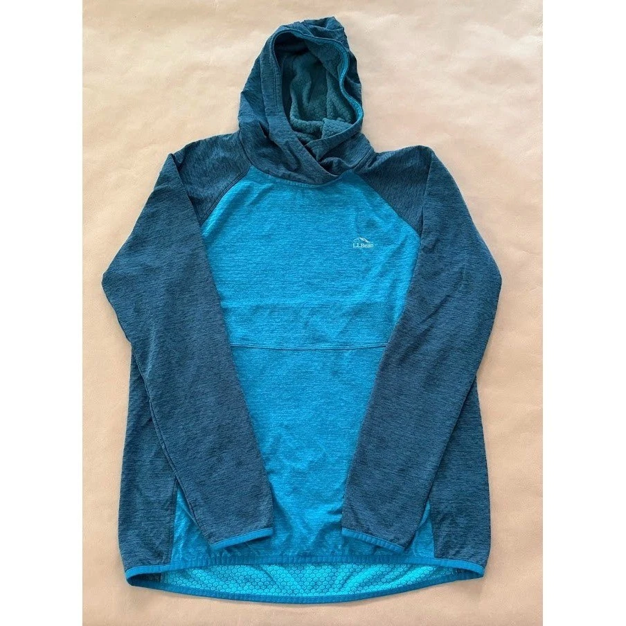 LL Bean Womens Hooded Pullover Large Regular Outdoor Hiking Gorpcore Activewear