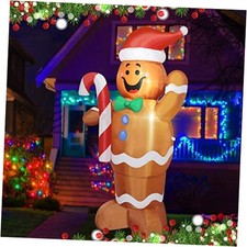 Christmas Inflatable Gingerbread Man Yard Decoration 5ft. 01- Gingerbread Man