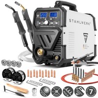 Stahlwerk Mig Mag 200 Pulspro SchweißGeräT + Alu-Brenner VerschleißTeile Rollen