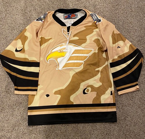 SP Colorado Eagles Hockey Jersey Size S Camo ECHL