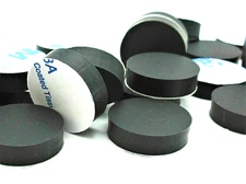 Lot of 25 pcs  13mm Dia x 4.7mm Tall Rubber Feet Bumpers 3M Adhesive Backing