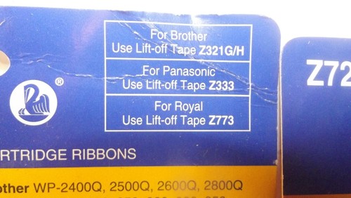 Lot 2 - 2 paquets Pelikan Z727X ruban cartouche film corrigible noir 4 bureaux - Photo 7/13