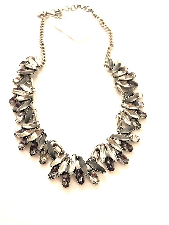 Lee By Lee Angel Mixed Crystal Ornate Wing Statement Necklace NWT 138 Nordstrom