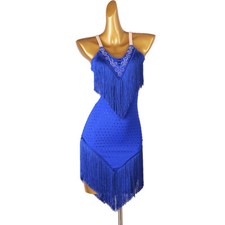 Latin Dance Dress Salsa Tango Cha cha Ballroom Rhinestone Competition Dress F693