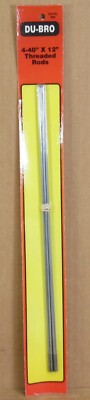 Du-Bro 802 4-40 x 12'' Threaded Rod (6/pkg) NOS
