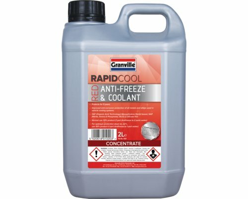 Car Red AntiFreeze & Summer Coolant (5 Year Longlife) Oat Concentrate 2 Litre