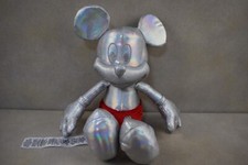 Disney 100 Years Of Wonder Mickey Mouse 14 Inch Platinum Plush Disneyland