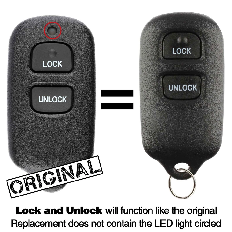 2 For 2000 2001 2002 2003 2004 2005 Toyota Tacoma Remote Car Entry Key Fob Foto 2 de 2