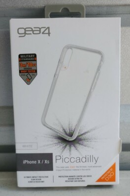 gear4 Piccadilly Case for iPhone Xs / X - White / Clear - IC8PICSVR
