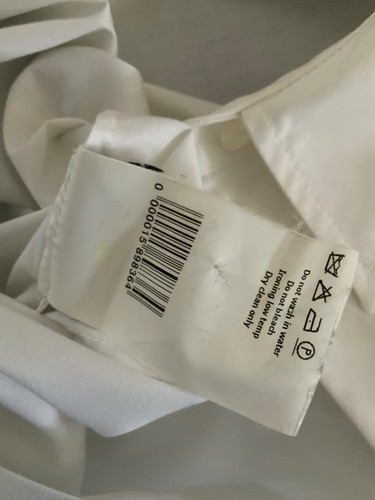 Woman’s Veronique Branquinho white gaufre pleated summer dress size 40 - Picture 8 of 11