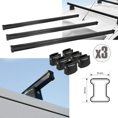 Barre Portapacchi In Alluminio Per Citroen Jumper L1/H1 (2006-2025) – 4 Pezzi, Montaggio Facile E Design Aerodinamico
