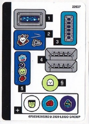 LEGO JACK'S BEACH BUGGY 70428 STICKER SHEET ONLY from set New 70428stk01