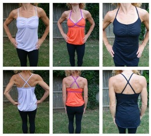yoga tops with shelf bra