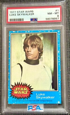 1977 Topps Star Wars 1st Series Blue 66 Card Set All PSA 8 NM-MT