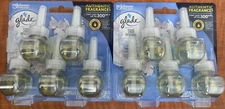 10 Glade Plug-In Oil Refills Clean Linen 0.67 FL.OZ. Each Crisp Air + Freesia