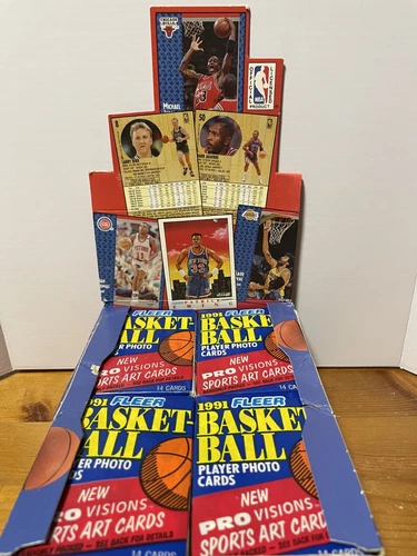 1991-92 Fleer Series 1 - SEALED PACK - [14 Cards] - Jordan Bird Magic - Picture 2 of 2