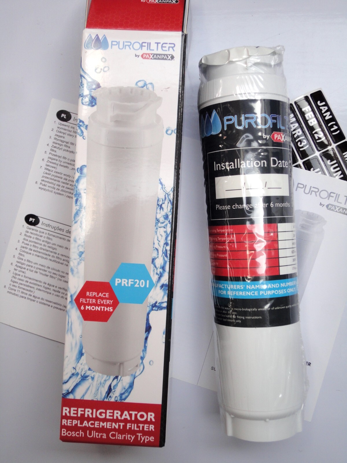 water filter compatible, Ultra Clarity, Ultraclarity, fridge, cartridge, WF25